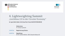 Agenda 4. Lightweighting Summit 